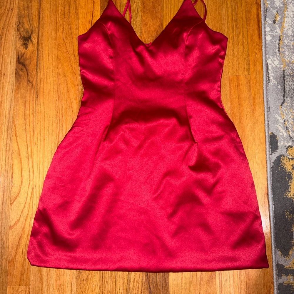 Fashion Nova Red Midi Dress